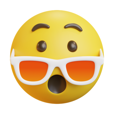 Emoji mit Sonnenbrille  3D Icon