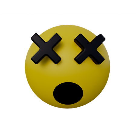 Emoji mort  3D Icon