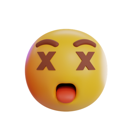 Emoji morto  3D Icon