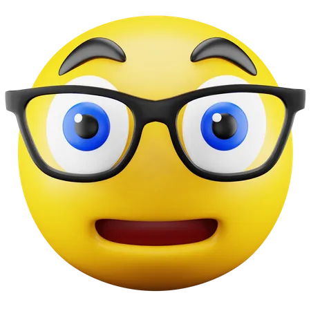 Emoji nerd  3D Icon