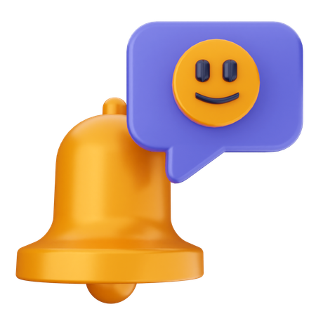 Sino de notificação emoji  3D Icon