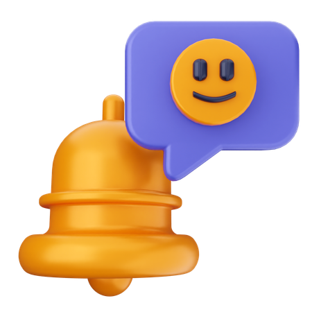 Cloche de notification emoji  3D Icon