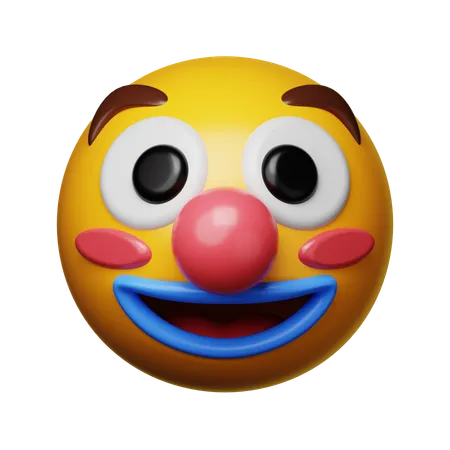 Emoji de palhaço engraçado  3D Icon