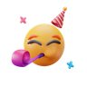 3d emoji party illustration