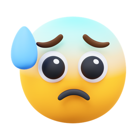 Emoji effrayé  3D Icon