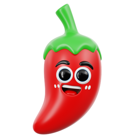 Emoji mignon de piment  3D Icon