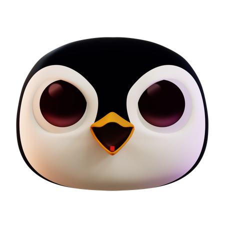 Emoji de pinguim bravo  3D Icon