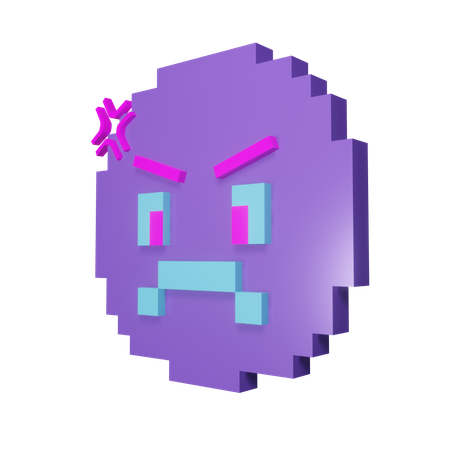 Emoji Pixel  3D Icon
