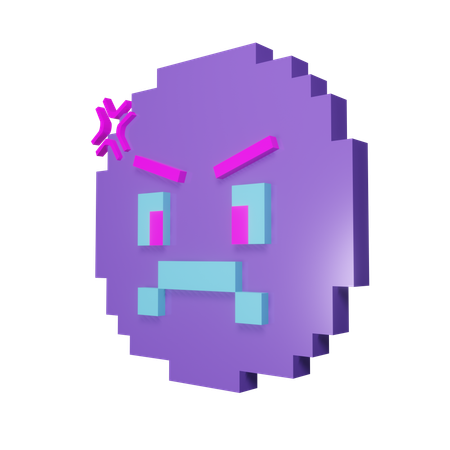 Emoji Pixel  3D Icon