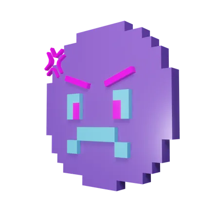 Emoji Pixel  3D Icon