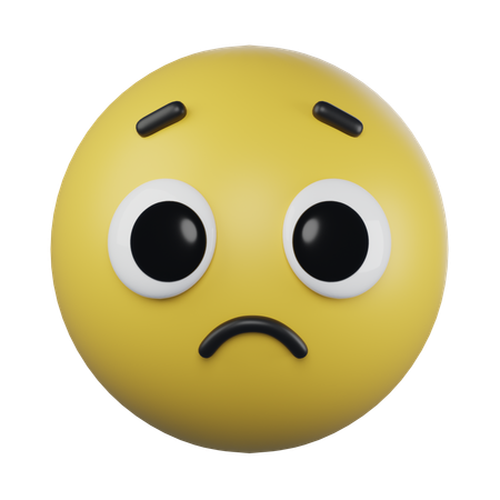 Emoji preocupado  3D Icon