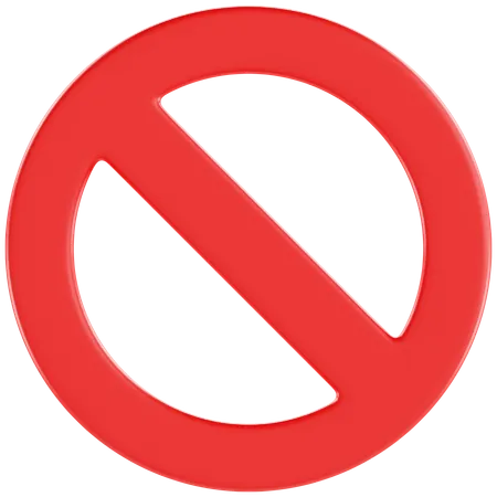 Prohibido  3D Icon