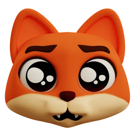 Emoji de raposa triste  3D Icon