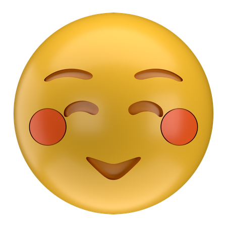 Emoji relajado  3D Icon