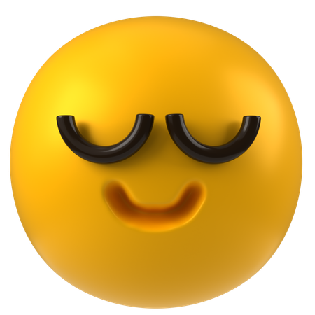 Relajarse emoji  3D Icon