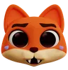 emoji renard drôle riant aux éclats