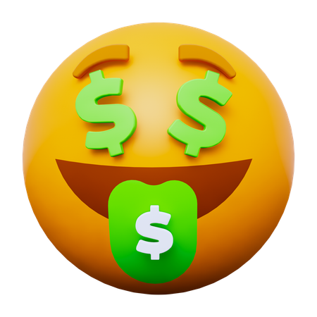 Emoji rico  3D Icon