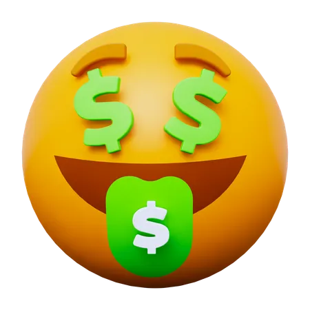 Emoji rico  3D Icon