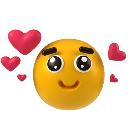 Emoji romántico  3D Icon