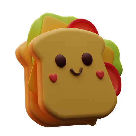 Emoji de sanduíche  3D Icon