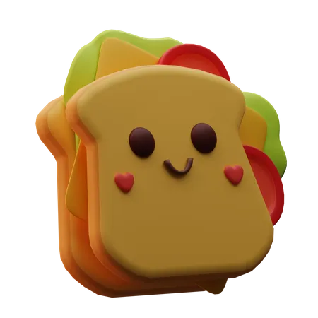 Emoji de sanduíche  3D Icon