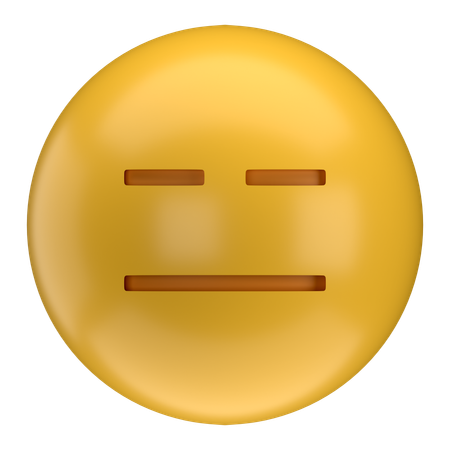 Emoji sans expression  3D Icon