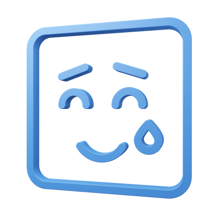 Emoji schüchtern  3D Icon