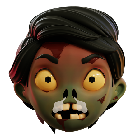 Emoji sehr wütender Zombie  3D Icon