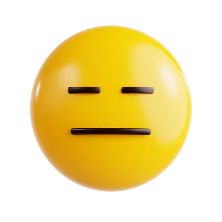 Emoji inexpressivo  3D Icon