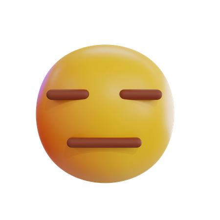 Emoji inexpressivo  3D Icon