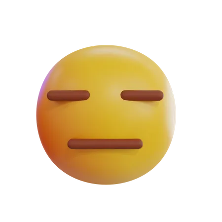 Emoji inexpressivo  3D Icon