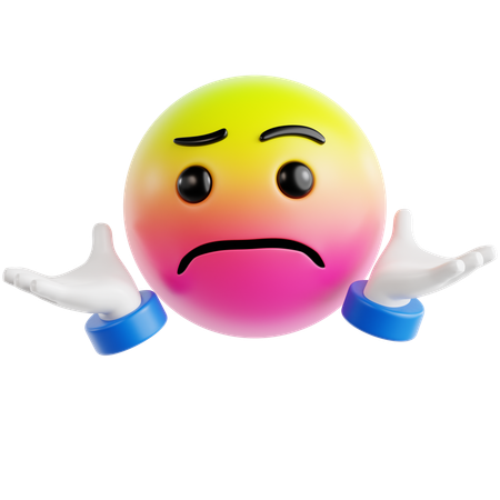 Emoji Shrugging Shoulders  3D Icon