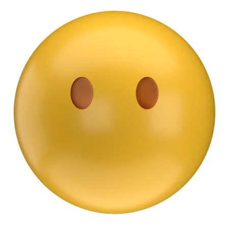 Emoji sin boca  3D Icon