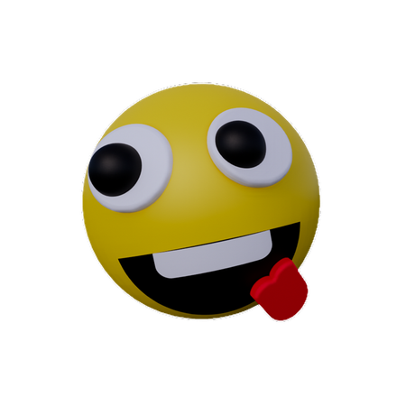 Emoji de sonrisa loca  3D Icon