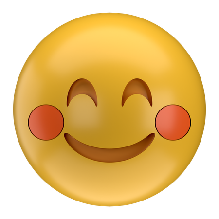 Emoji sonrojado  3D Icon