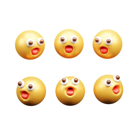 Emoji sorprendido  3D Icon