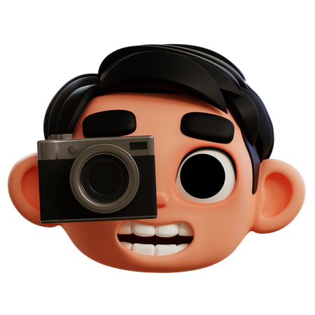 Emoji Taking Photo  3D Icon