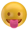 emoji langue tirée