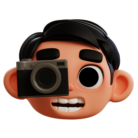 Emoji tomando foto  3D Icon