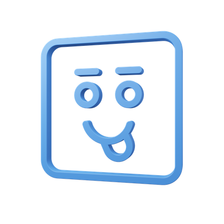 Emoji tongue  3D Icon