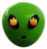 Emoji Very Angry Alien