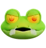 Emoji Very Angry Frog