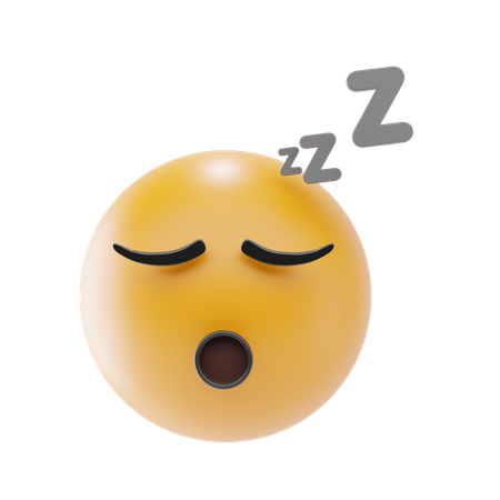 Emoji visage endormi  3D Icon