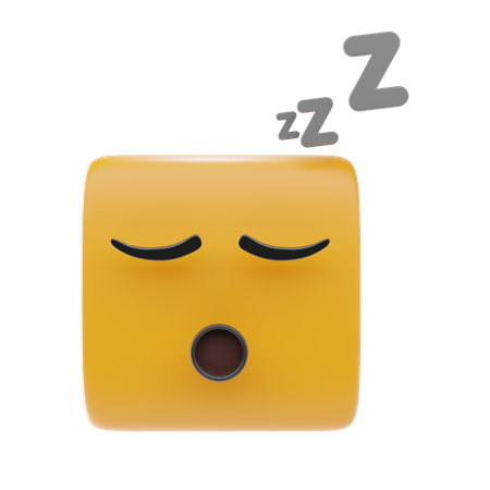 Emoji visage endormi  3D Icon