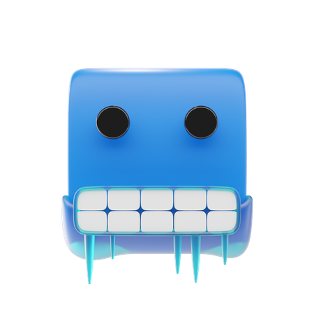 Emoji visage froid  3D Icon