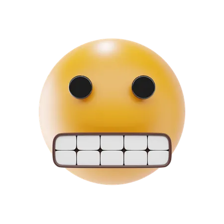 Emoji visage grimaçant  3D Icon