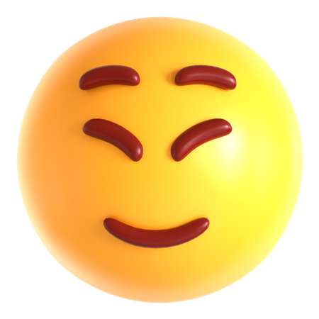 Emoji visage heureux  3D Icon