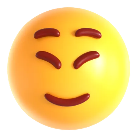 Emoji visage heureux  3D Icon