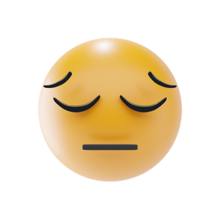 Emoji visage pensif  3D Icon