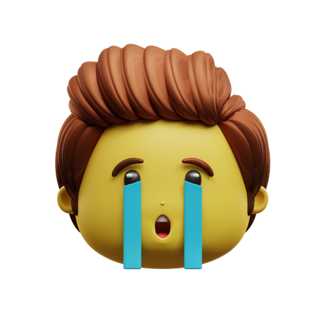 Emoji visage qui pleure  3D Icon
